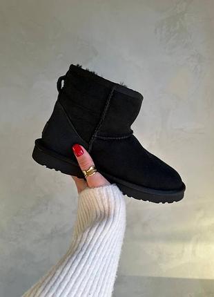 Натуральні уггі ugg classic mini black розпродаж. sale