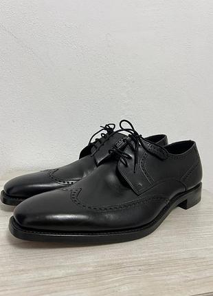 Мужские классические черные кожаные туфли гор дерби charles tyrwhitt р. 44.5 (28 см) 981 10