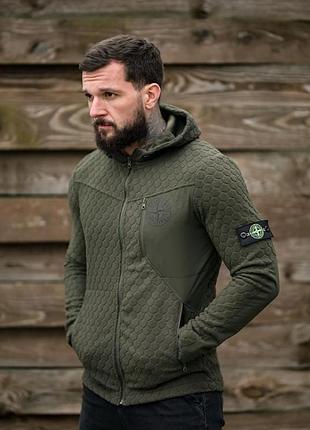 Флісова кофта stone green пп8056