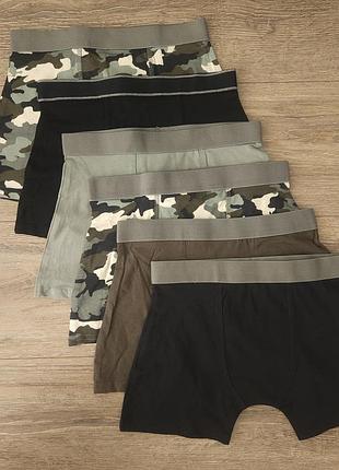 134 см, 8-9 лет, коттоновые детские трусы боксеры primark