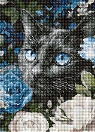 Алмазная мозаика "нежность среди цветов" ©art_selena_ua amo20239, 40х50 см