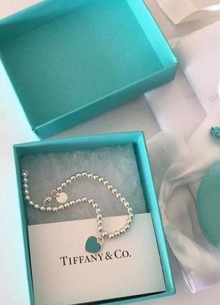 Елегантний браслет "зелене сердце" tiffany жіночий