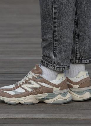 Женские кроссовки new balance 9060 white beige grey / smb+ 🔗