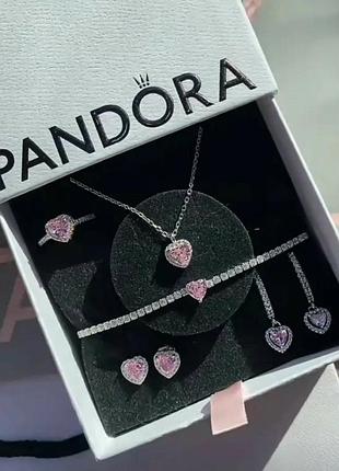 Подарунковий набір pandora пандора "рожеве серце" - найкращий подарунок