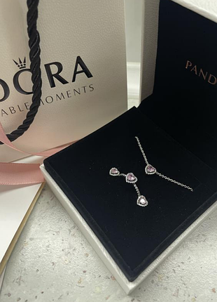 Комплект pandora "розове серце" – подарунок, що говорить про кохання!