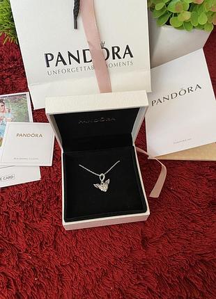 Цепочка pandora "сердце на крыльях" / на подарок