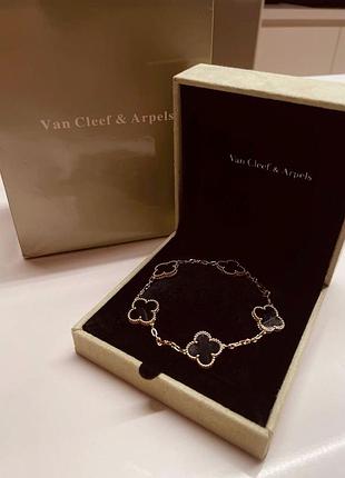 Серебряный браслет van cleef & arpels / на подарок