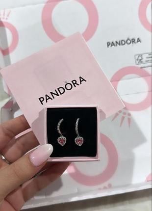 Вишукані сережки pandora - всі кольори! / найкращий подарунок на 8 березня