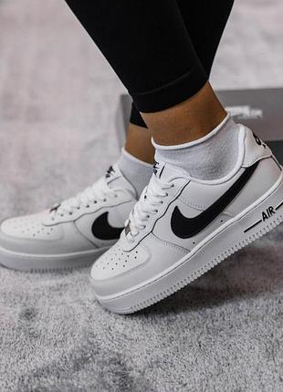 Жіночі кросівки nike air force low white black / smb+ 🔗