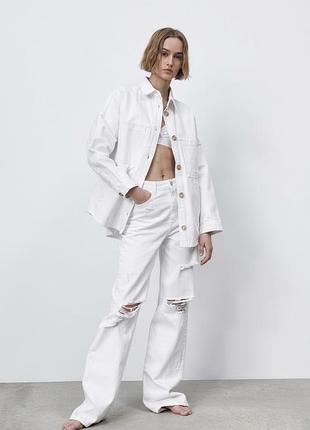 Нові білі джинси zara