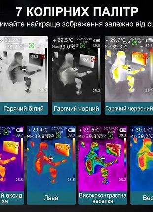 Тепловізор пофесійний, інфрачервоний тепловізор, інфрачервона тепловізійна камера uni-t uti120s+ 3
