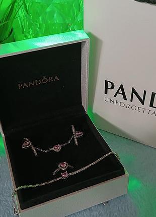 Жіночі прикраси,пандора "pandora" комплект 4в1