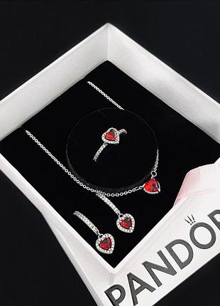 Подарочный набор pandora "червоне сердце" - лучший подарок