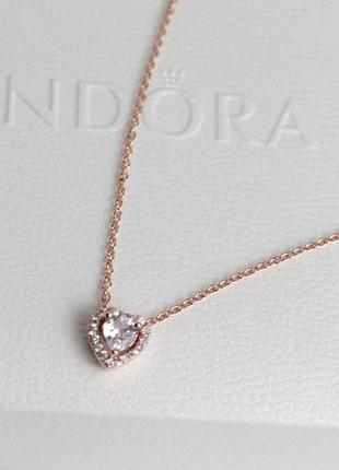 Золотая подвеска pandora серебрянная цепочка пандора подарок