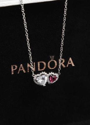 Цепочка pandora "ореол сердец" / на подарок