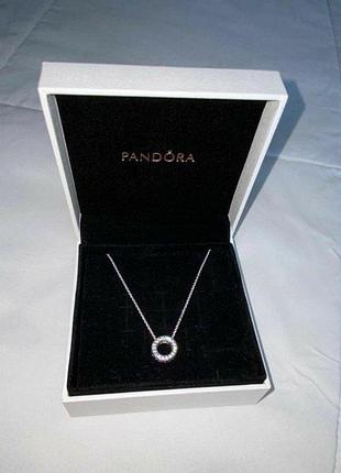 Pandora серебряная цепочка с круглой подвеской – идеальный подарок
