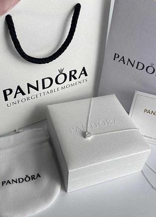 Найкращий подарунок рідній - цепочка / підвіска pandora "біле серце"