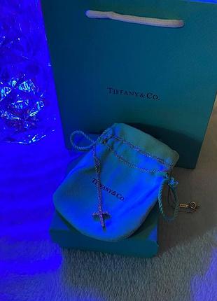 Прикраси tiffany тіфані,цепочка жіноча "хрестик"