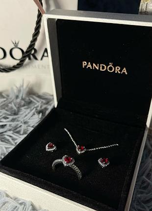Набор pandora "красное сердце" - лучший подарок