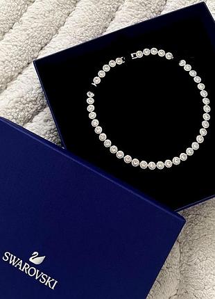 Серебрянный браслет swarovski / лучший подарок