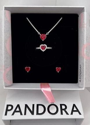 Подарочный набор pandora "красное сердце" - лучший подарок