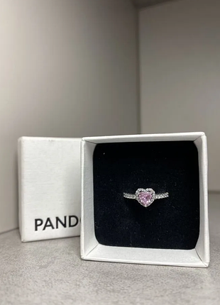 Изысканное кольцо pandora «розовое сердце» — придай нежности своему образу.