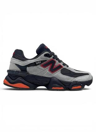 Жіночі кросівки new balance 9060 grey black red / smb+ 🔗