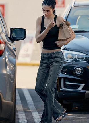 Джинсы zara bootcut низкая посадка 38 размер м