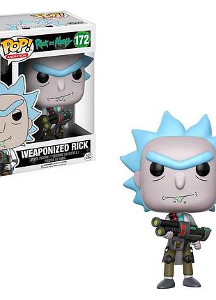 Ігрова фігурка funko pop! cерії rick & morty - weaponized rick