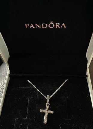 Pandora цепочка с крестиком в коробочке — идеальный подарок