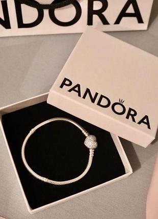 Елегантний срібний браслет pandora - подарок