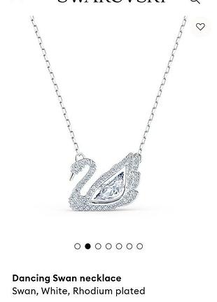 Цепочка подвеска swarovski "серебрянный лебедь" / лучший подарок