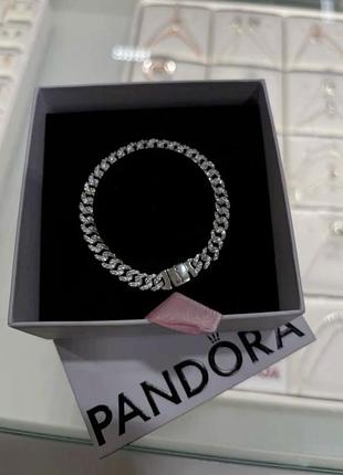 Массивный серебрянный браслет pandora / лучший подарок