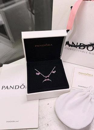 Подарунковий комплект pandora "рожевий бант" / на подарунок