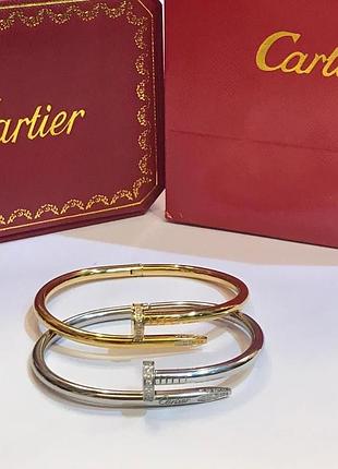 Жіночий елегантний браслет cartier гвоздик / на подарунок