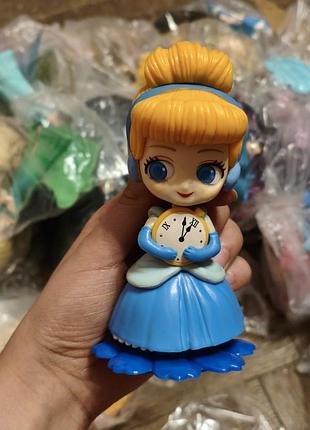Анимет фигурка золушка 11 см статуэтка чиби золошки дисней cinderella chibi disney принцесса в платье