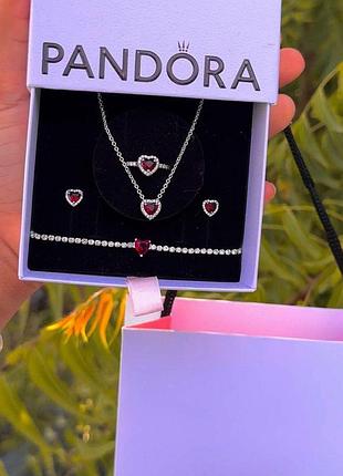 Серебряный набор pandora пандора - лучший подарок