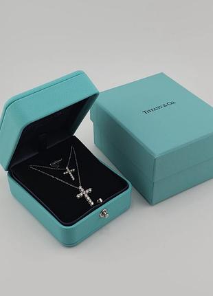 Ланцюжок хрестик tiffany срібна подарок