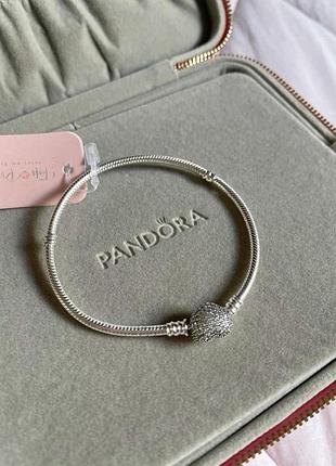 Срібний браслет для шармів pandora - подарок