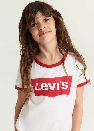 Дитяча футболкова класика levi's retro ringer t-shirt big girls - m