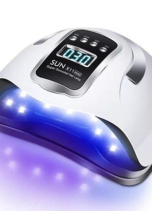 Лампа для манікюру sun x11 max для сушіння гелю та гель-лаку 66 світлов 280 w