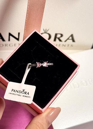 Элегантное кольцо pandora "розовый бантик" / лучший подарок