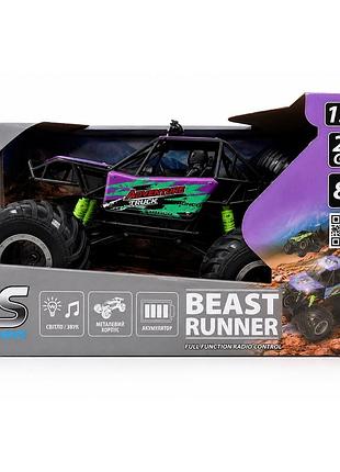 Автомобиль ks drive на р/у - beast runner (2.4 ghz, аккум. 7.4 v, бузковий)