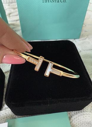 Срібний вишуканий браслет на руку tiffany тіфані