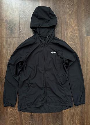 Куртка вітровка nike essential repel hooded running jacket