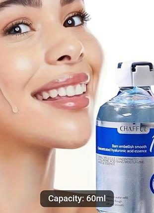 Концентрована зволожувальна сироватка-есенція для обличчя chafful 6d hyaluronic acid essence (60 мл)