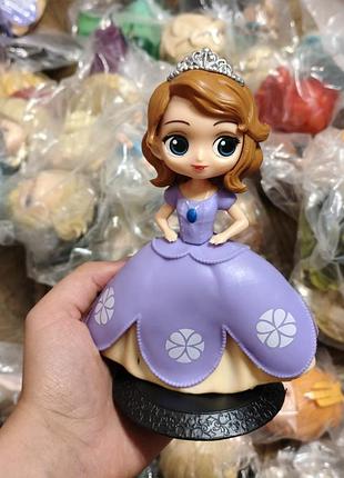 Аниме фигурка софия прекрасная 15 см статуэтка чиби дисней chibi disney принцесса в платье