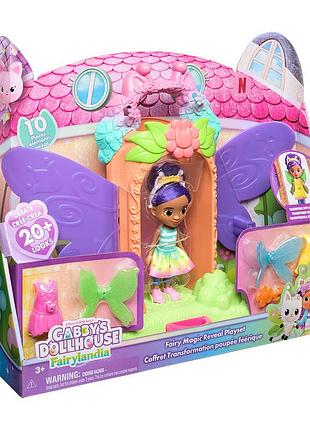 Ігровий набір gabby's dollhouse «магічне перетворення феї» (sm36288/6075629)