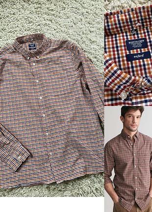 Чоловіча котонова сорочка в клітинку,boston grew,p.xl-xxl