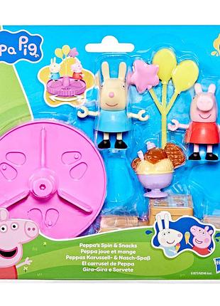 Ігровий набір peppa figurines серії моменти з пеппою – карусель і ласощі